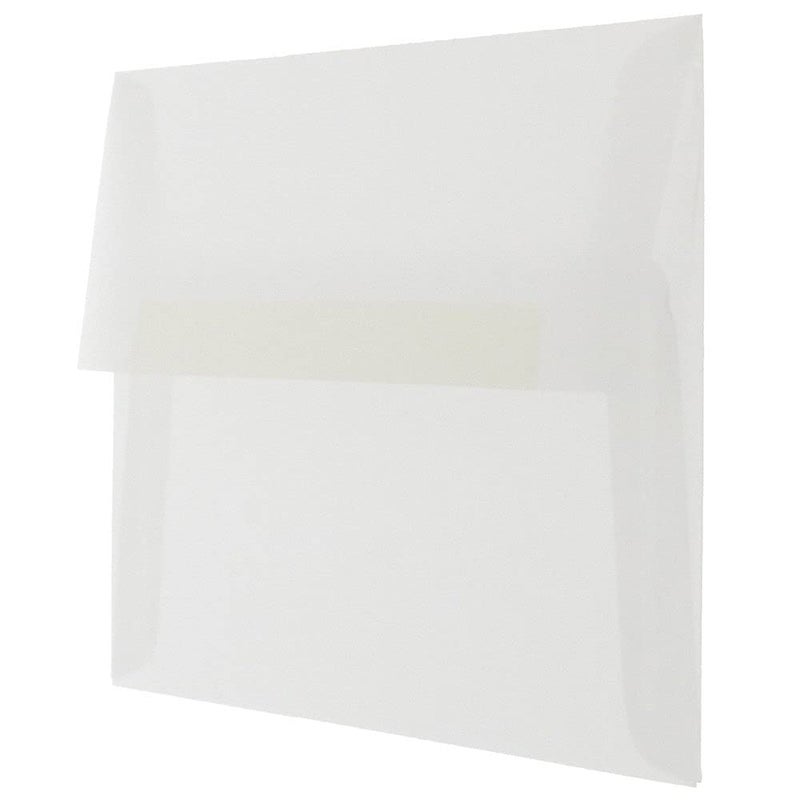 JAM PAPER A7 Translucent Vellum Invitation Envelopes - 5 1/4 x 7 1/4 - Clear - 50/Pack - Image 2